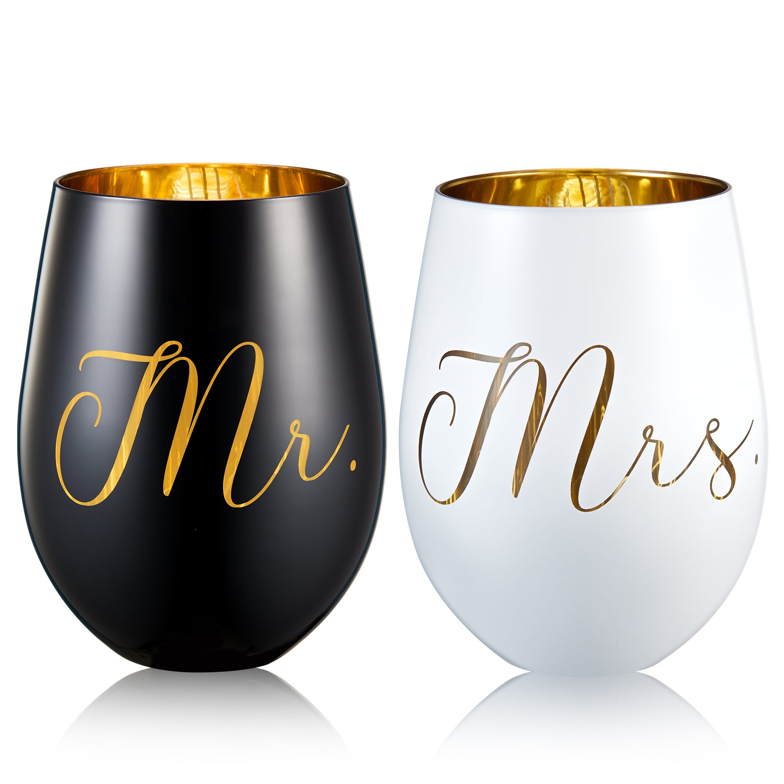 Mr and Mrs Personalized Wine Glasses Etched Wedding Wine Glasses,  Engagement Gift, Anniversary Gift Idea, Design: L5 